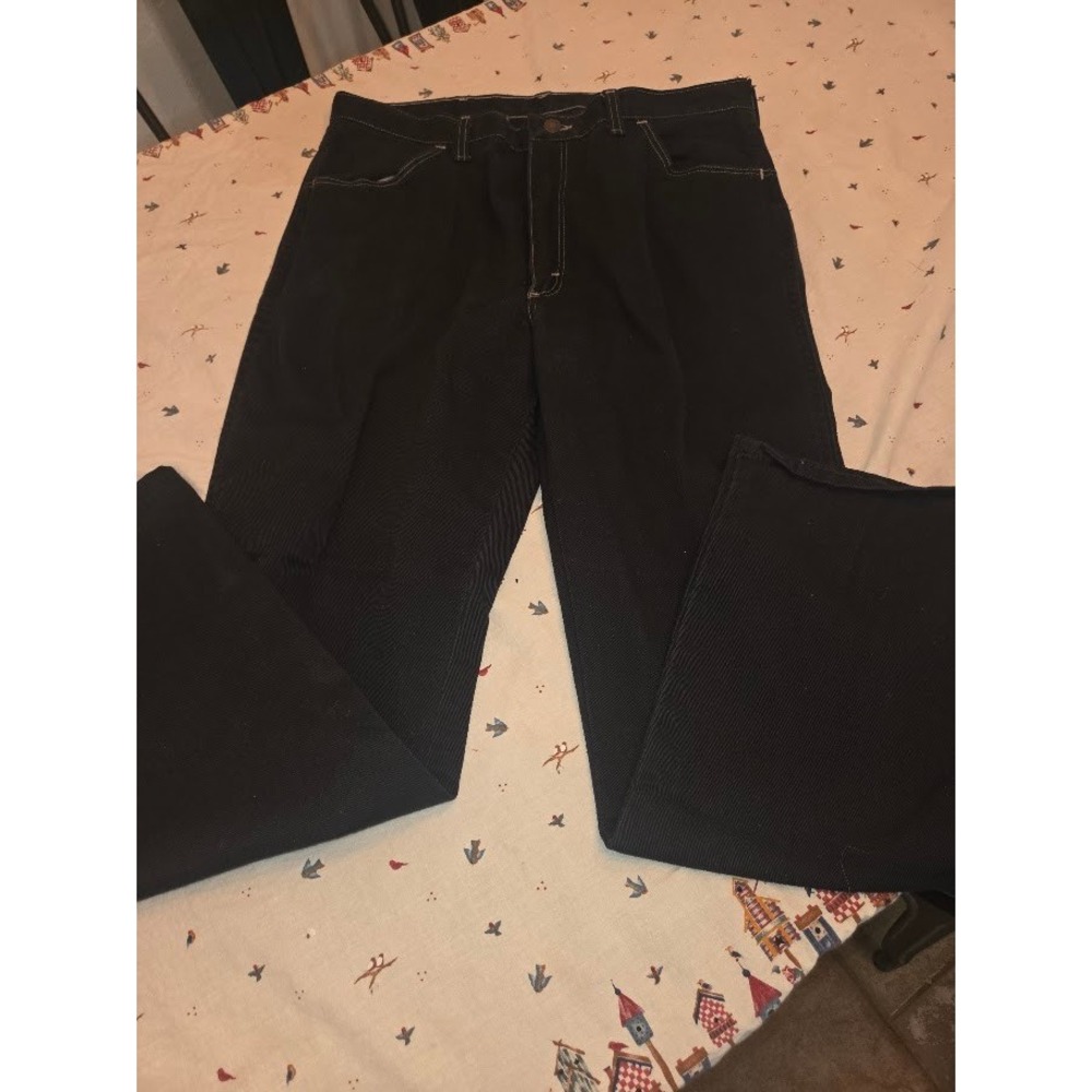 Maverick Vintage Mens Black Denim Jeans 36M Made in USA A1134BK Western Pocket